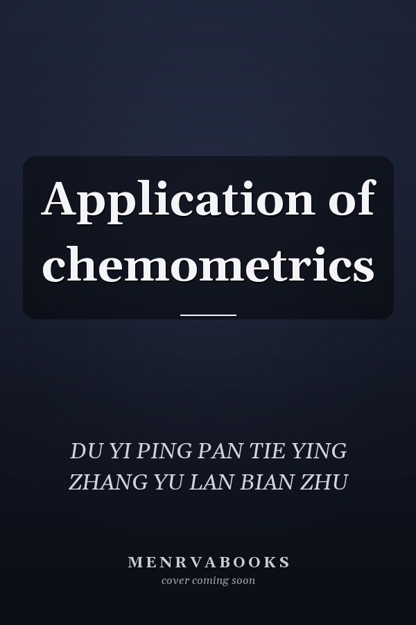 Application of chemometrics