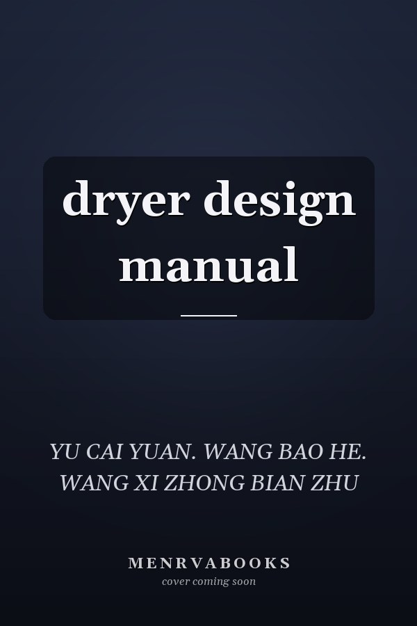 dryer design manual