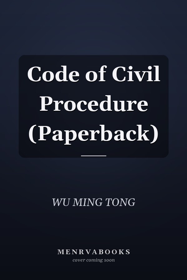 Code of Civil Procedure (Paperback)
