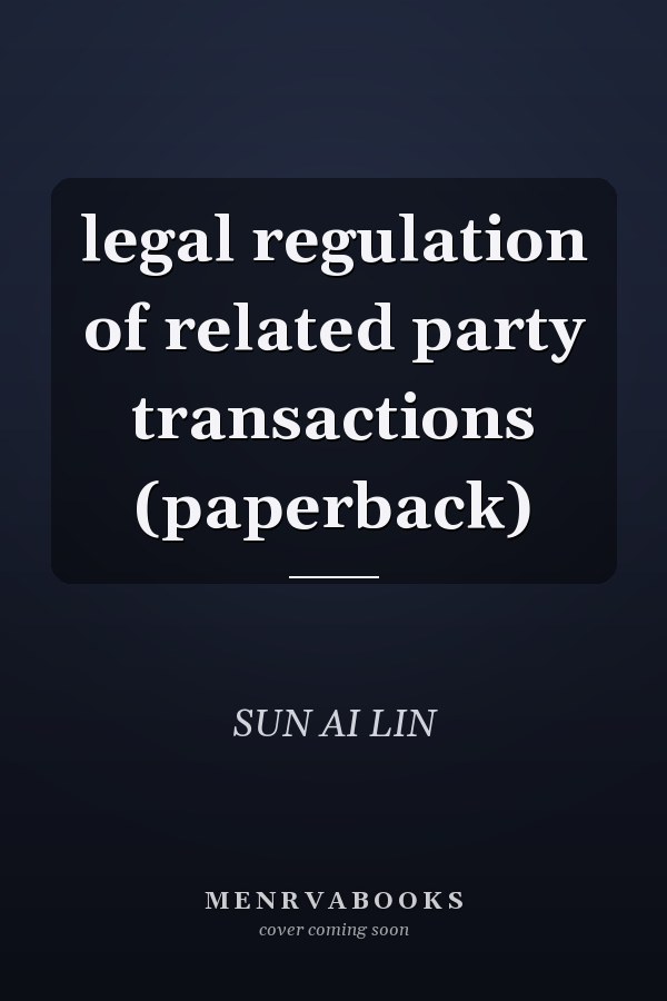 legal regulation of related party transactions (paperback)