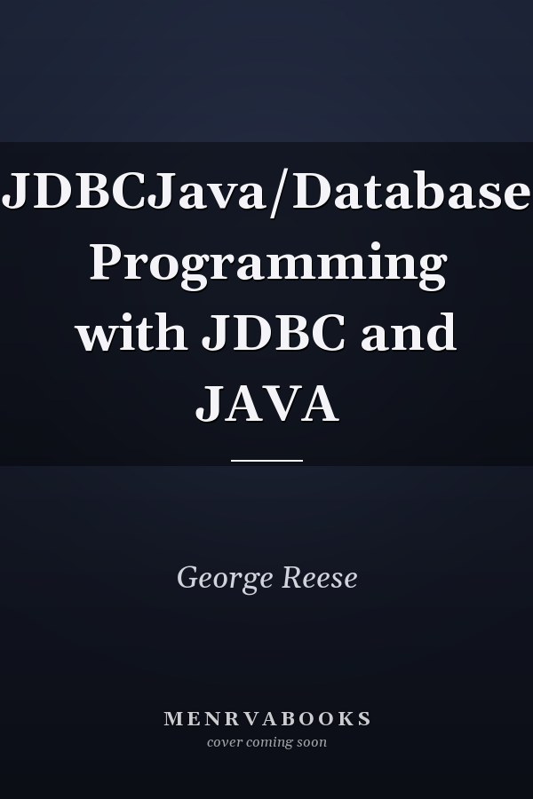 JDBCJava/Database Programming with JDBC and JAVA