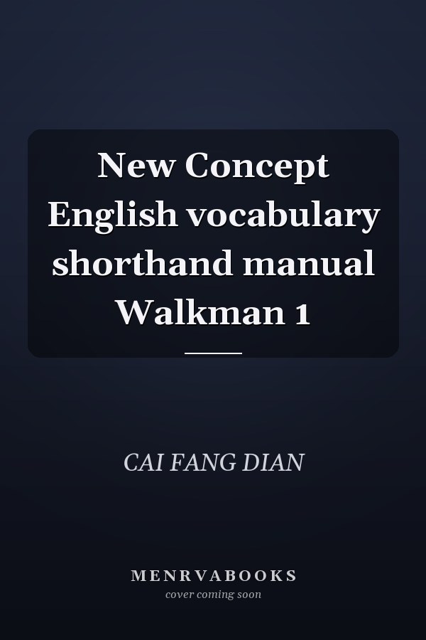 New Concept English vocabulary shorthand manual Walkman 1
