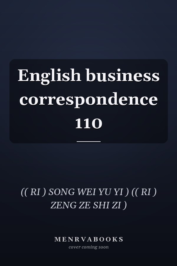 English business correspondence 110