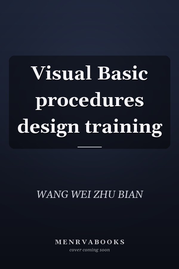 Visual Basic procedures design training