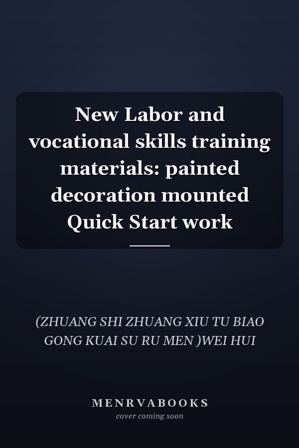 New Labor and vocational skills training materials: painted decoration mounted Quick Start work