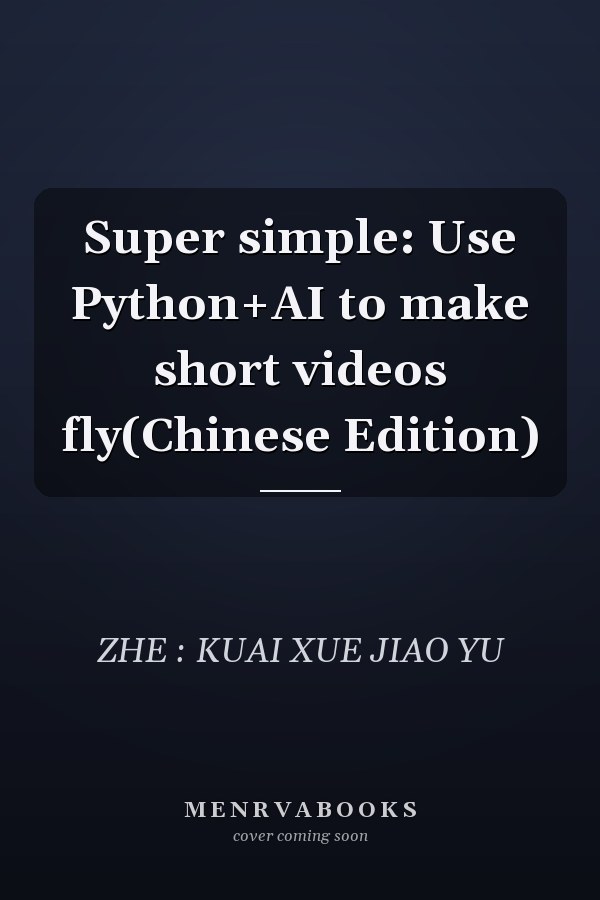 Super simple: Use Python+AI to make short videos fly(Chinese Edition)
