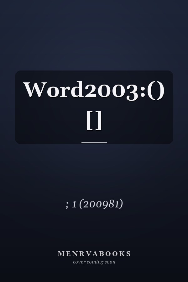 Word2003:() []