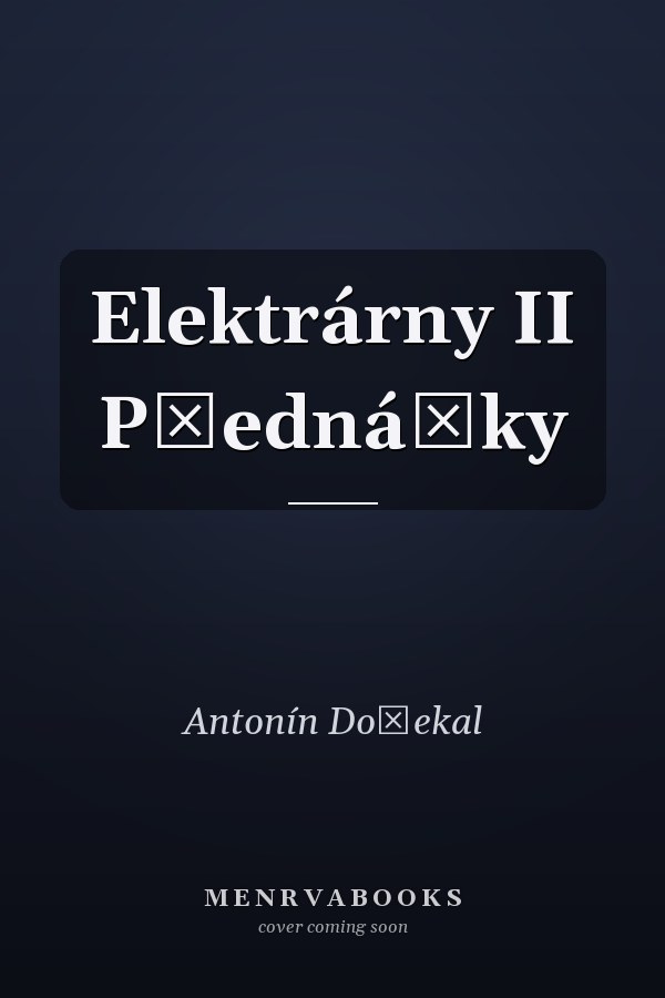 Elektrárny II Přednášky