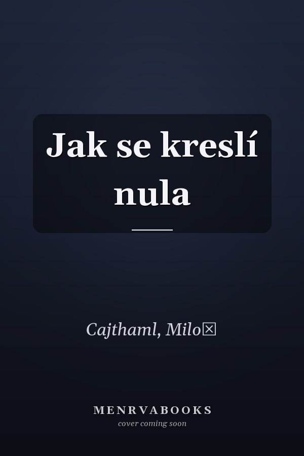 Jak se kreslí nula