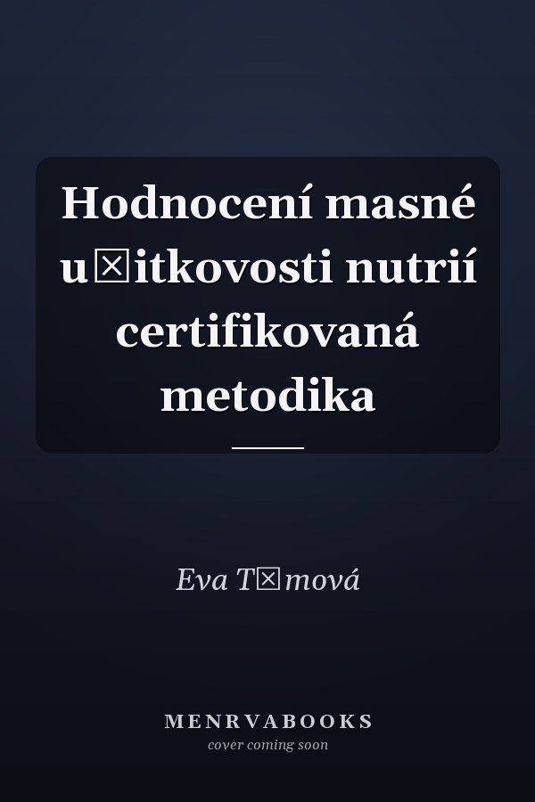 Hodnocení masné užitkovosti nutrií certifikovaná metodika