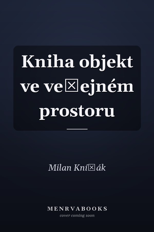Kniha objekt ve veřejném prostoru