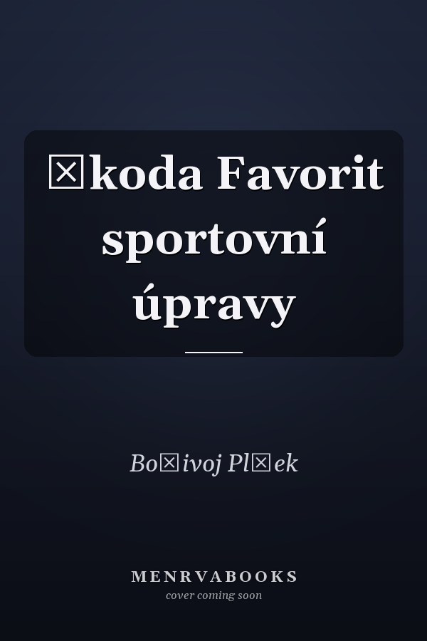 Škoda Favorit sportovní úpravy