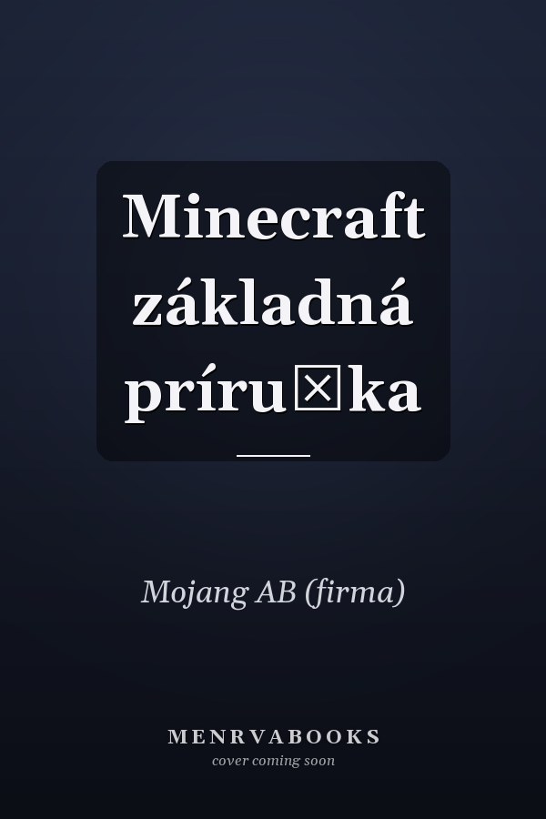 Minecraft základná príručka