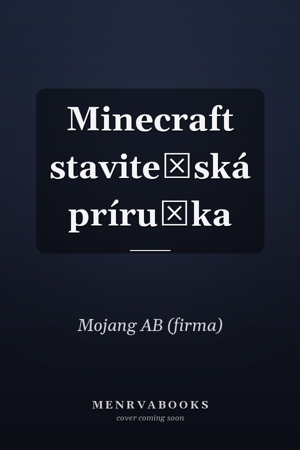 Minecraft staviteľská príručka