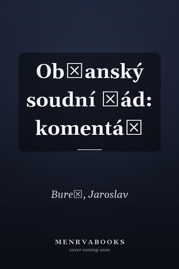Občanský soudní řád: komentář