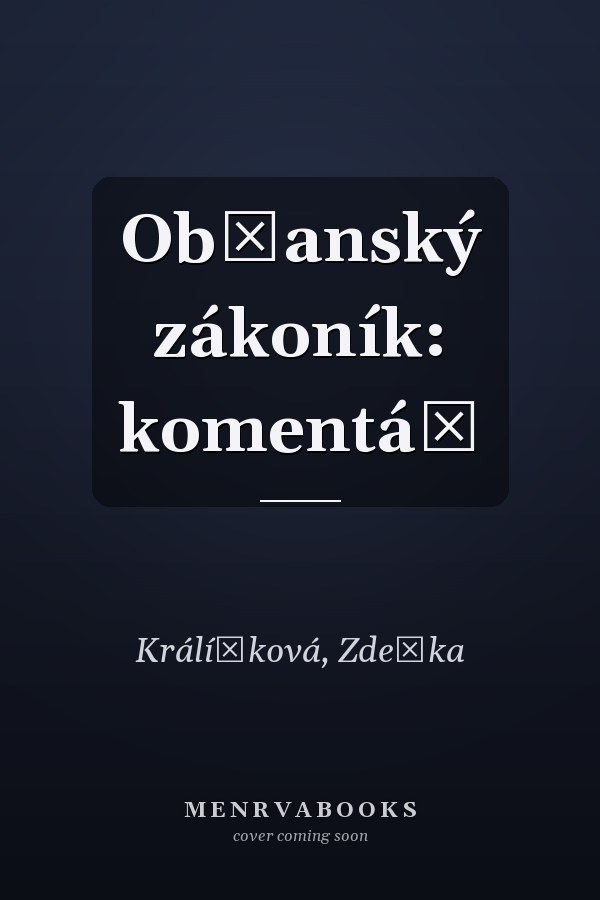 Občanský zákoník: komentář