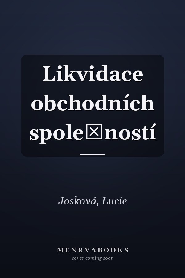 Likvidace obchodních společností