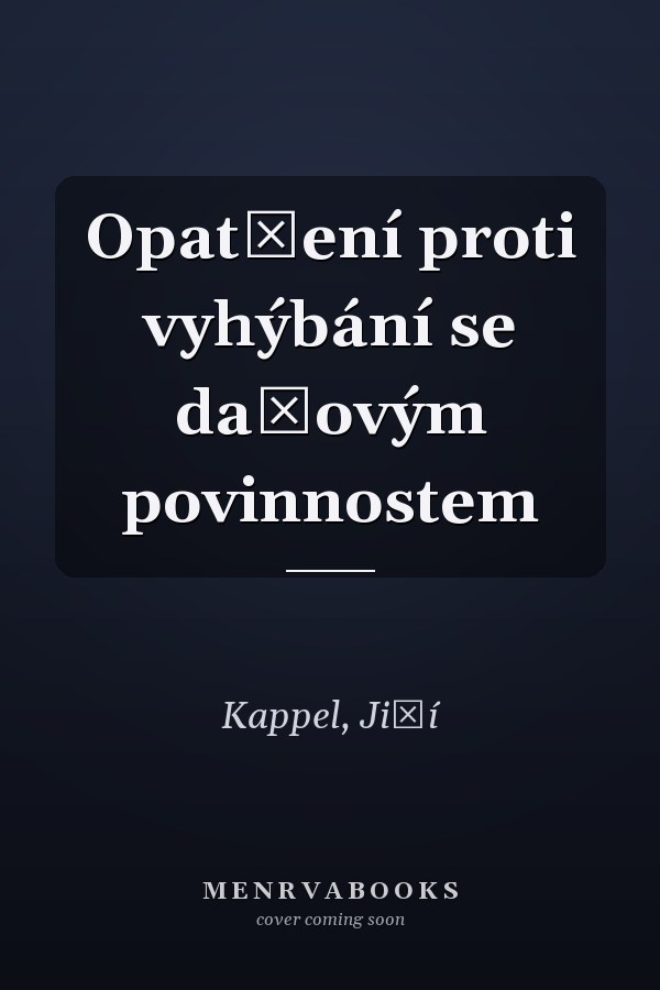 Opatření proti vyhýbání se daňovým povinnostem