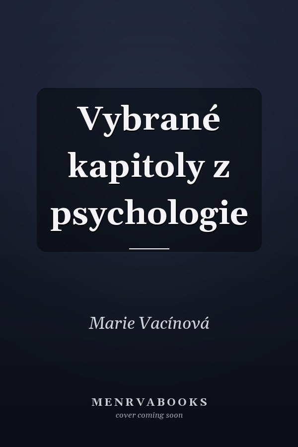 Vybrané kapitoly z psychologie