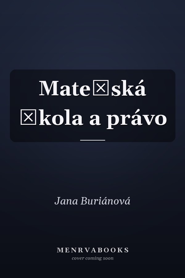 Mateřská škola a právo