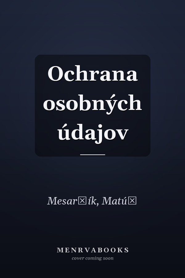 Ochrana osobných údajov