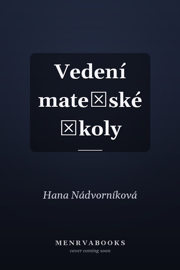 Vedení mateřské školy