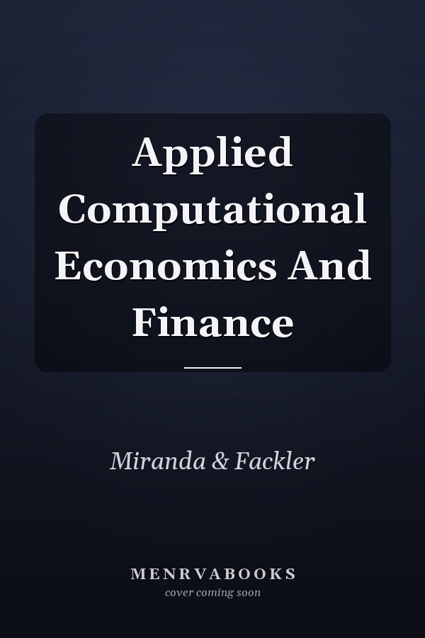 Applied Computational Economics And Finance