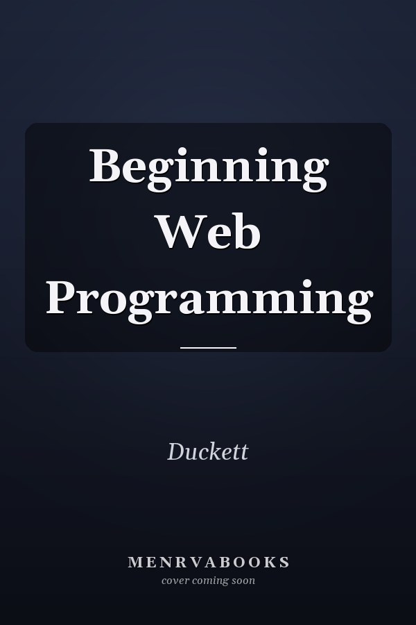 Beginning Web Programming