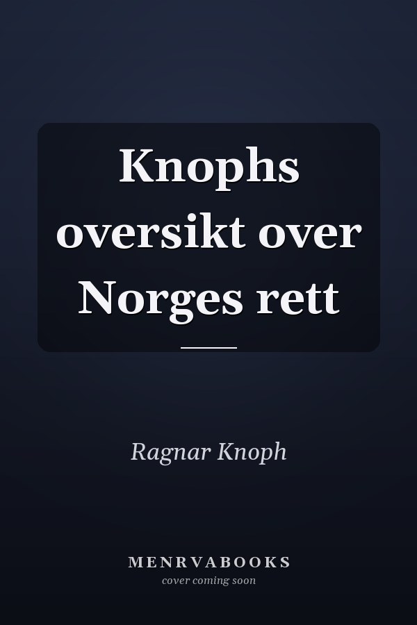 Knophs oversikt over Norges rett