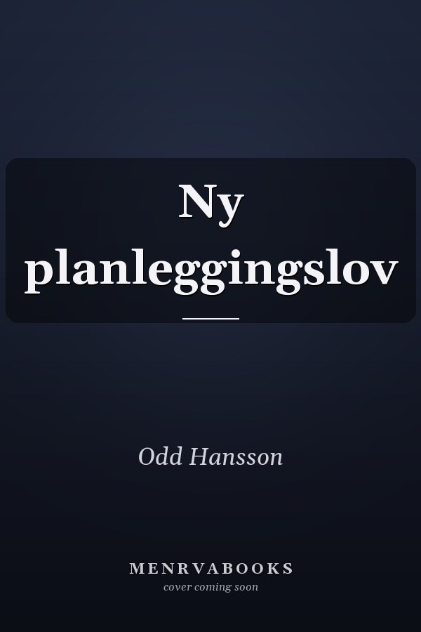 Ny planleggingslov