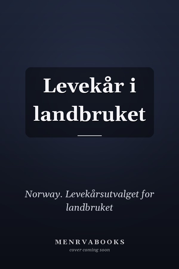 Levekår i landbruket