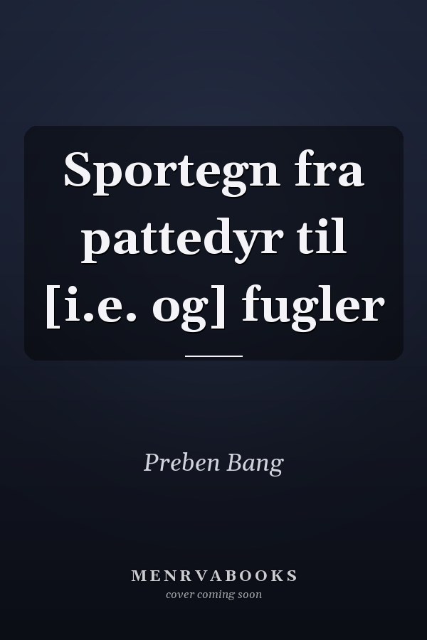 Sportegn fra pattedyr til [i.e. og] fugler