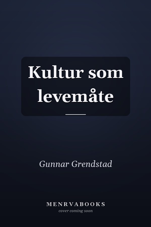 Kultur som levemåte