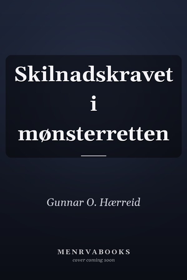 Skilnadskravet i mønsterretten