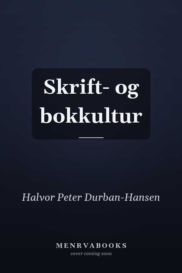 Skrift- og bokkultur