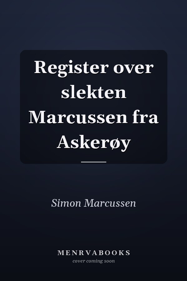 Register over slekten Marcussen fra Askerøy