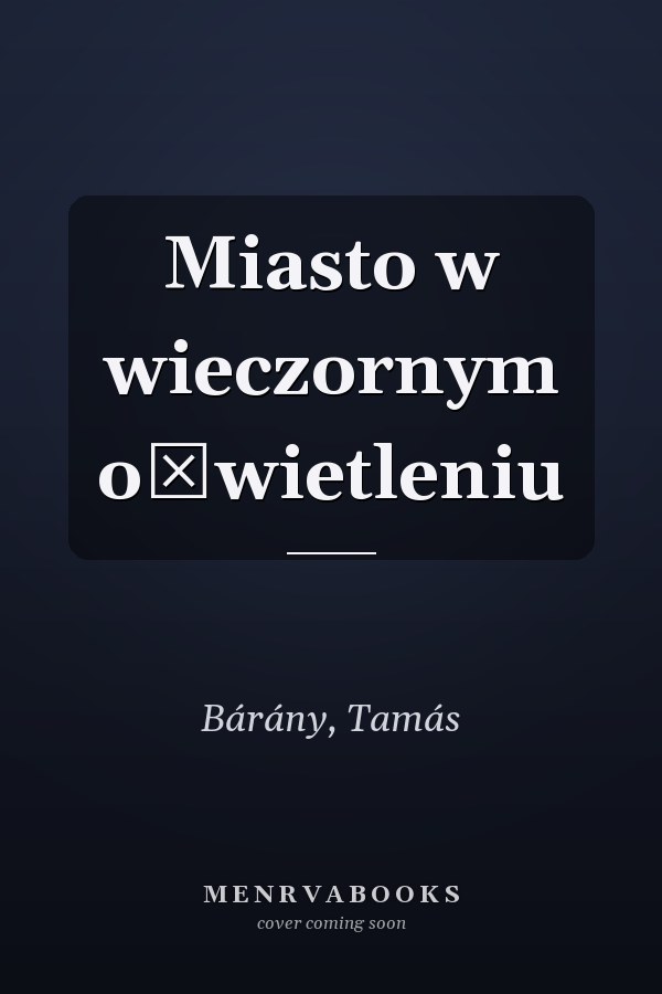Miasto w wieczornym oświetleniu