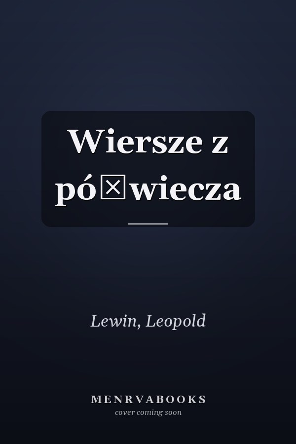Wiersze z półwiecza