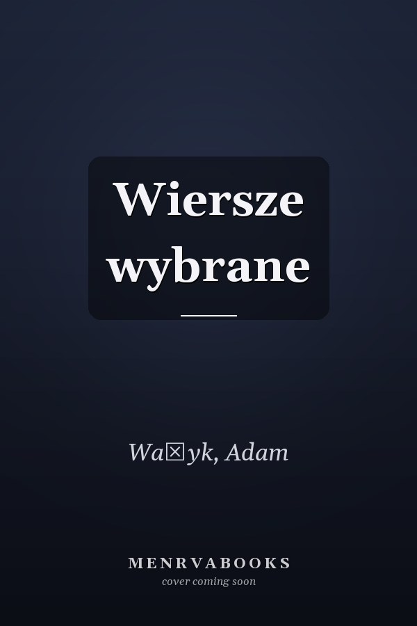Wiersze wybrane