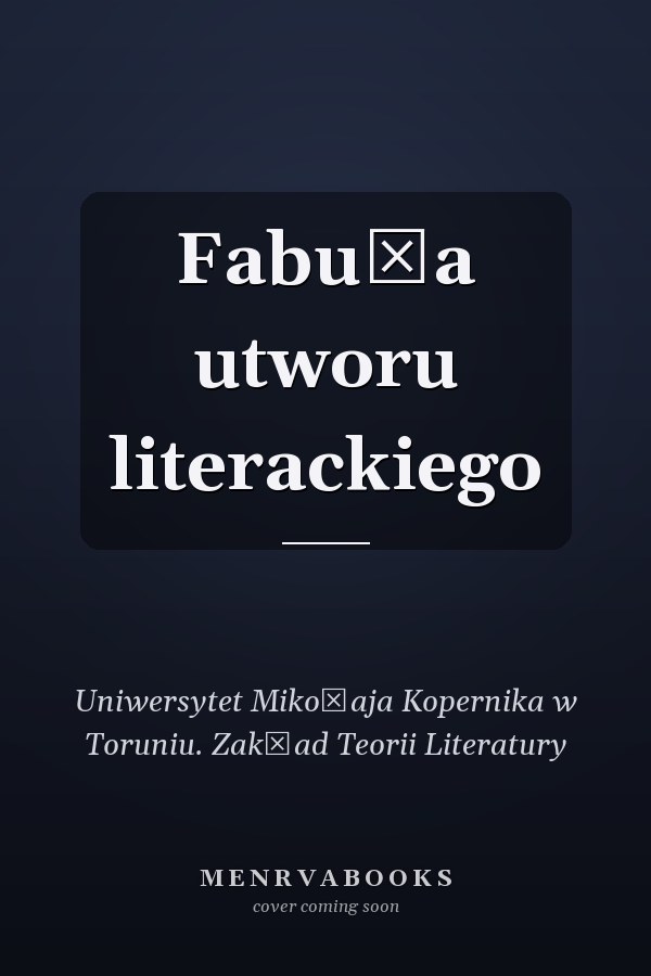 Fabuła utworu literackiego