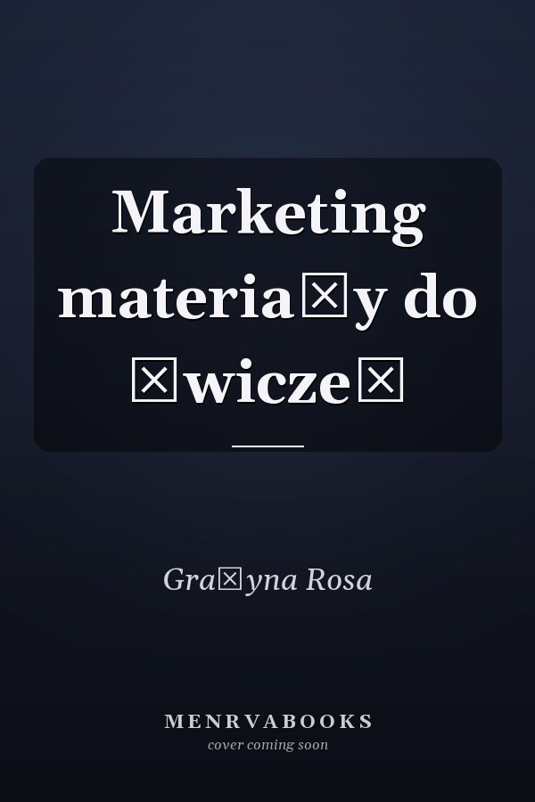 Marketing materiały do ćwiczeń