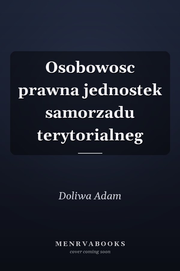 Osobowosc prawna jednostek samorzadu terytorialneg