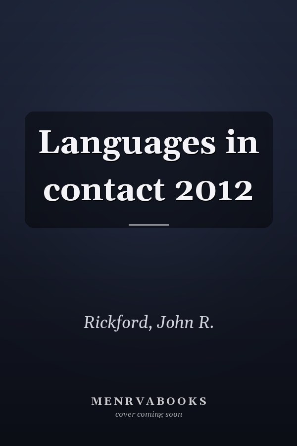 Languages in contact 2012