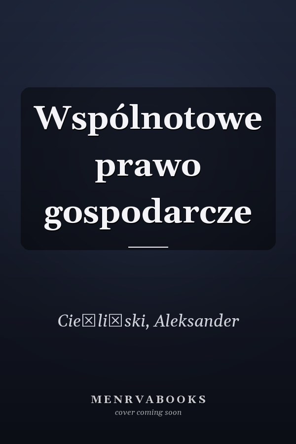 Wspólnotowe prawo gospodarcze