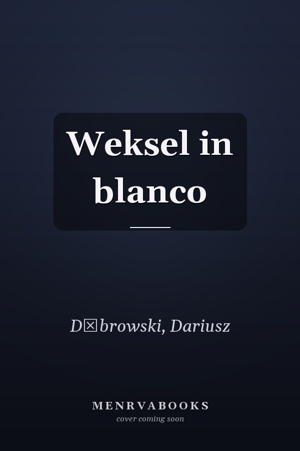 Weksel in blanco