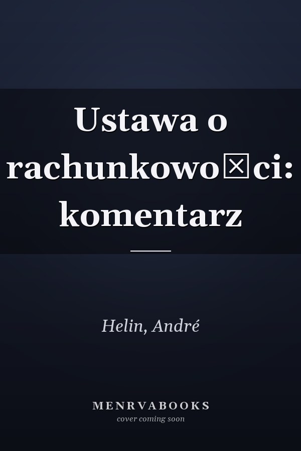 Ustawa o rachunkowości: komentarz