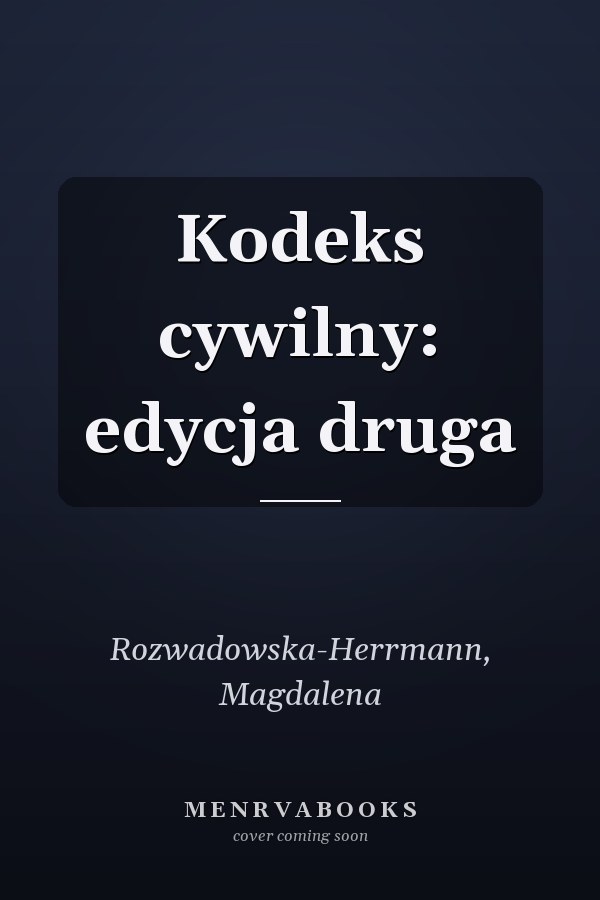 Kodeks cywilny: edycja druga