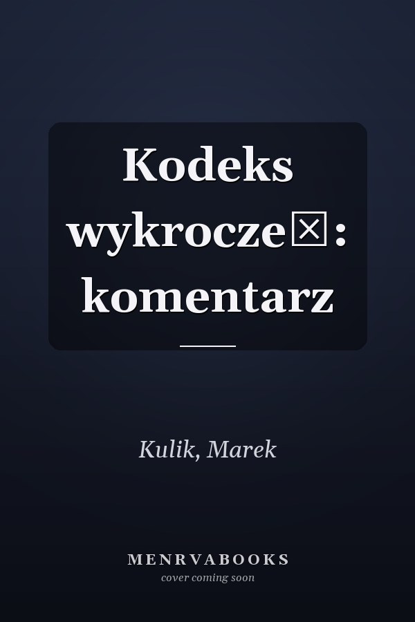 Kodeks wykroczeń: komentarz