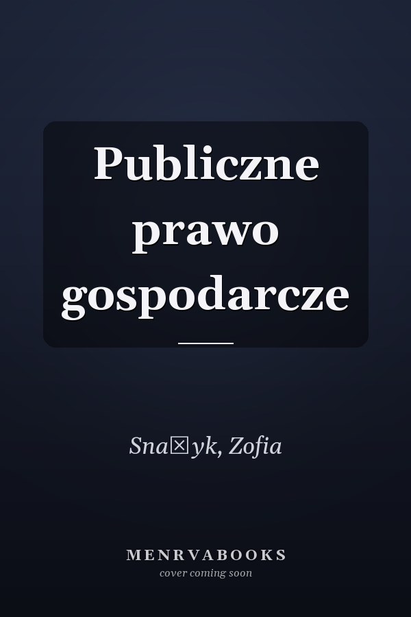 Publiczne prawo gospodarcze