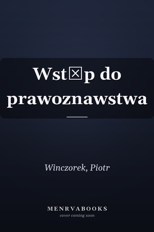Wstęp do prawoznawstwa